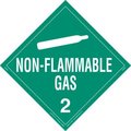 American Labelmark Co LabelMaster® Z-RVW3 Non-Flammable Gas Placard, Worded, Rigid Vinyl, 25/Pack Z-RVW3